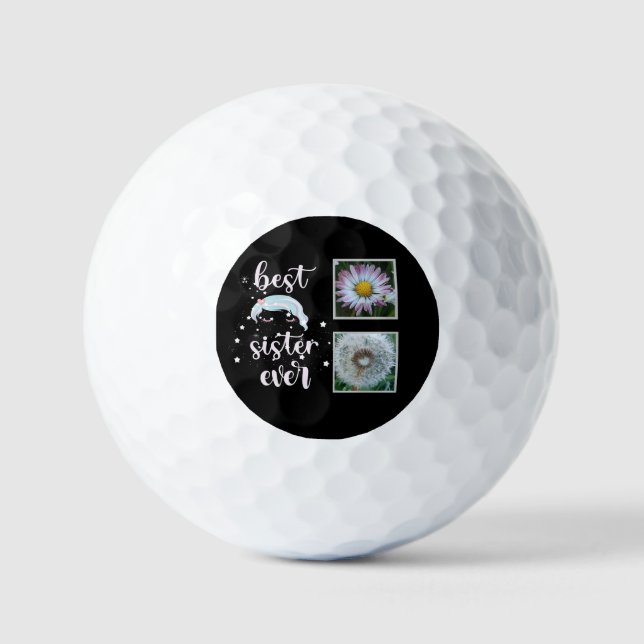 Balles De Golf Meilleure soeur Modèle photo (Recto)