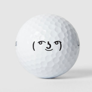 Balles De Golf Mèmes faciaux Lenny ( ％ 020͡° ％ 0020͜ ％ 000͡° Text
