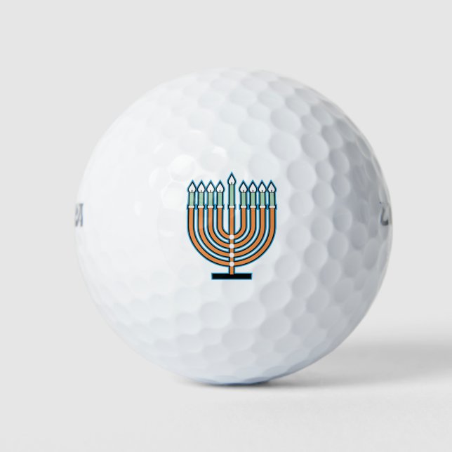 Balles De Golf Menorah (Devant)
