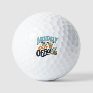 Balles De Golf Mentalement en dehors du bureau