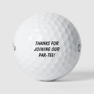 Balles De Golf « Merci de vous joindre à notre par-tee ! » Mariag