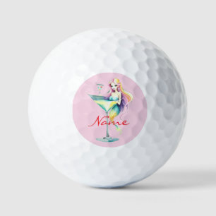 Balles De Golf Mermaid Martini Girl Thunder_Cove
