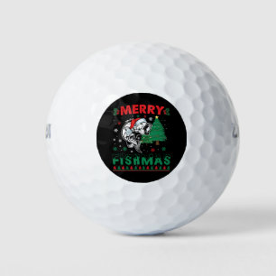 Balles De Golf Merry Fishmas Pêche Papa Pêcheur Pêcheur Noël