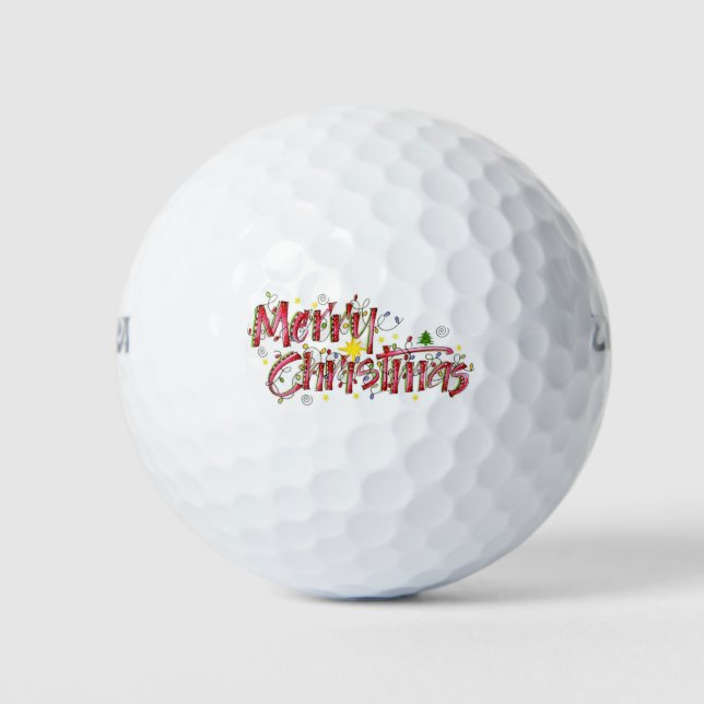 BALLES DE GOLF ***MERRY NOËL*** BALL DE GOLF (Devant)