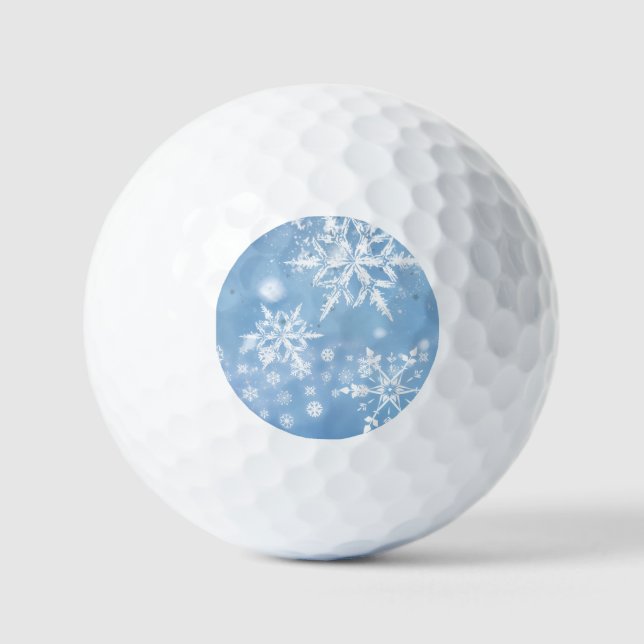 Balles De Golf Merveilleuse neige de Noël (Recto)