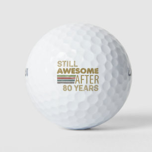 Balles De Golf Merveilleux 80e anniversaire