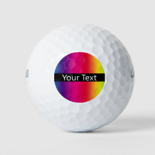Balles de Golf Message Couleur Arc-en-Ciel