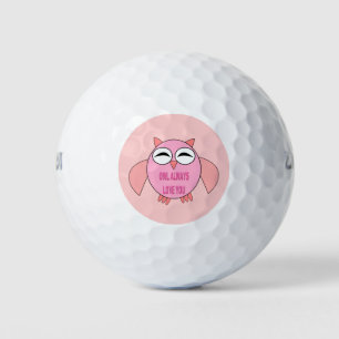 Balles De Golf Message d'amour mignon Boule de golf