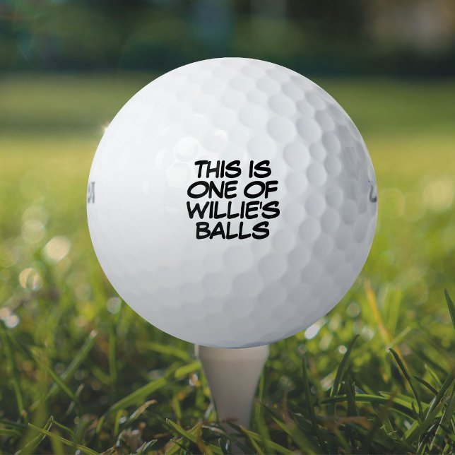 Balles De Golf Message de nom personnalisé drôle perdu (Funny Personalized Name Message Lost Golf Balls)