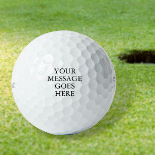 Balles De Golf Message personnalisé