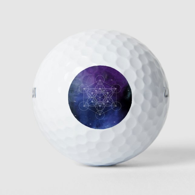 Balles De Golf Metatron, chakra, zen, géométrique sacrée, géométr (Devant)