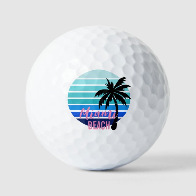 Balles De Golf Miami Beach (Recto)