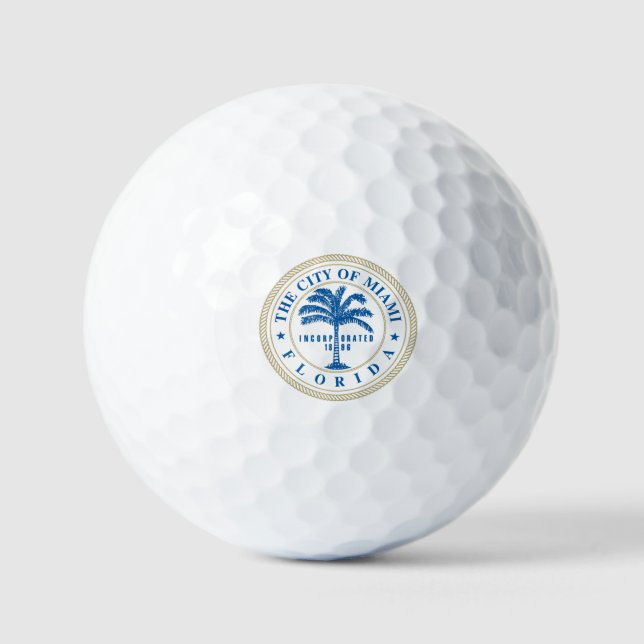 Balles De Golf Miami Floride (Recto)