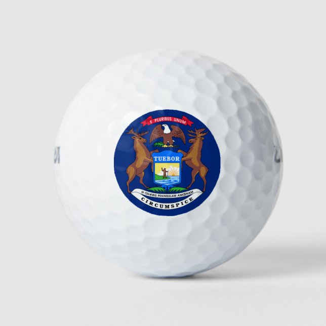 BALLES DE GOLF MICHIGAN FLAG (Devant)