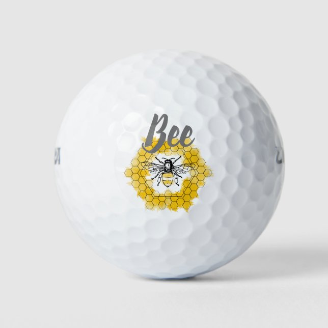Balles De Golf Miel abeille Bumblebee tendance été et printemps (Devant)