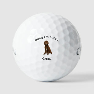 Balles De Golf Mignon à croquer Image de l'animal en aquarelle No