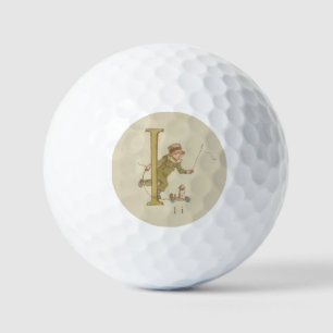 Balles De Golf Mignonne petite lettre I