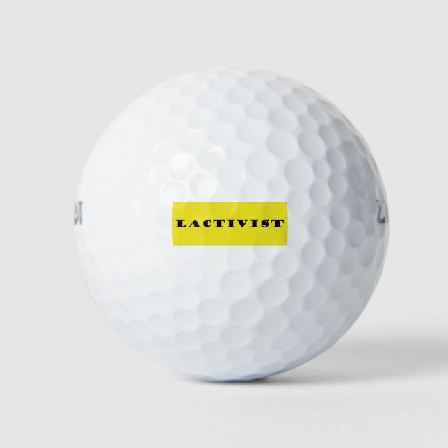 Balles De Golf Militante de l'allaitement (Devant)