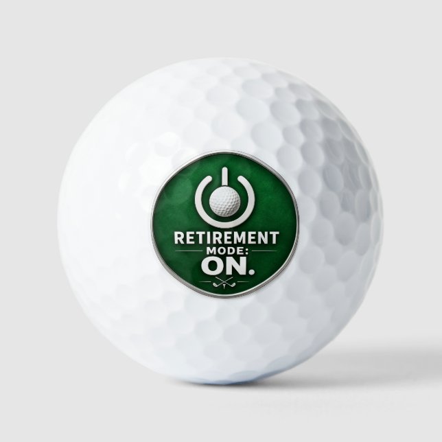 Balles De Golf Mode retraite de golf activé (Recto)