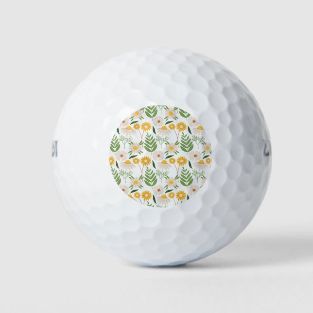 Balles De Golf Modèle floral (Devant)