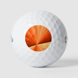 Balles De Golf Moderne Abstrait Orange Rouge Vanille Graphique Fr