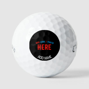 BALLES DE GOLF MODERNE ET MODERNE PERSONNALISABLE NOIR VÉRIFIÉ