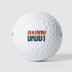 Balles De Golf Mois de la fierté gay papa Fête des pères LGBTQ Ar