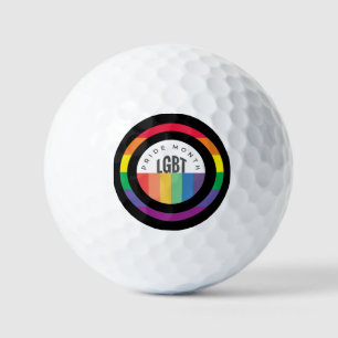 Balles De Golf Mois de la fierté LGBT avec thème arc-en-ciel   