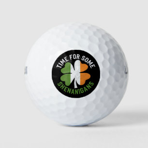 Balles De Golf Moment pour quelques espiègleries Trèfle Saint-Pat