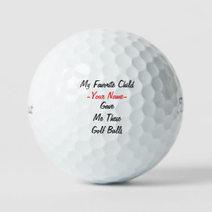 Balles De Golf Mon Enfant Préféré M'A Donné Ces Boules De Golf