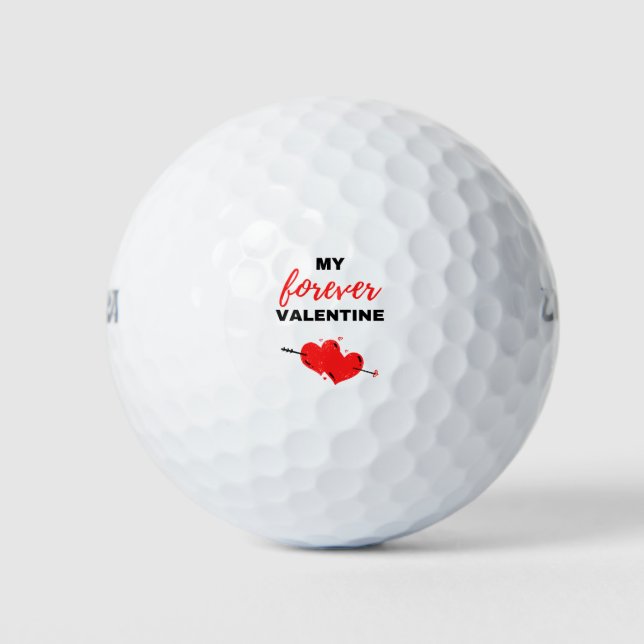 Balles De Golf Mon Forever Valentine Black (Devant)