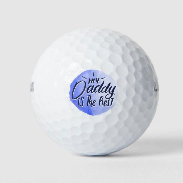 Balles De Golf Mon papa est le meilleur (Devant)