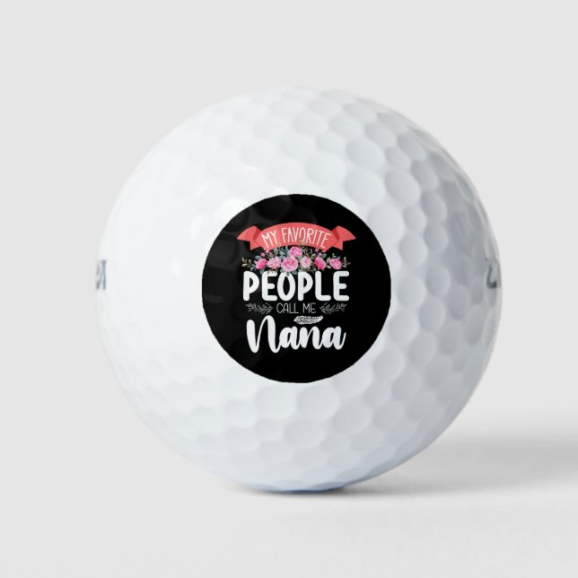 Balles De Golf Mon peuple favori m'appelle la fête des mères de N (Devant)