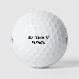 Balles De Golf 'Mon toucher est parfait' Cadeau de mantra puissan