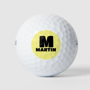 BALLES DE GOLF MONOGRAM PERSONNALISÉ BOLD GOLF BALLS