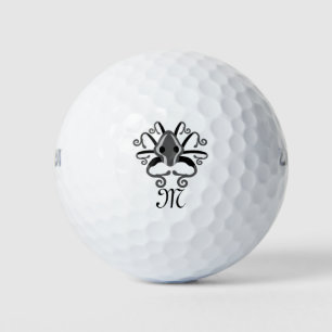 Balles De Golf Monogramme de calmar gris