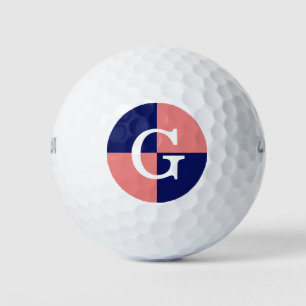 Balles De Golf Monogramme de contrôle LG bleu de la marine de cor