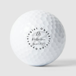 Balles De Golf Monogramme de gynécologue obstétricien sur mesure
