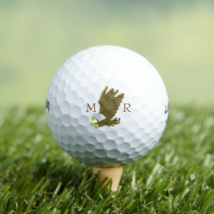 Balles De Golf Monogramme de l'aigle chauve