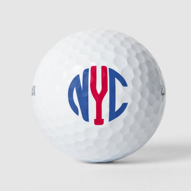 Balles De Golf monogramme de New York (Devant)