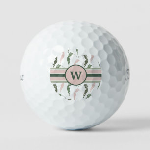 Balles De Golf Monogramme des femmes de golf modernes