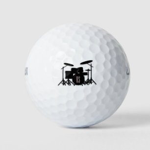 Balles De Golf Monogramme Ensemble de tambour rose