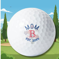 Monogramme floral élégant MAMAN ÉTABLI.