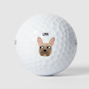 Balles De Golf Monogramme français de Bulldog