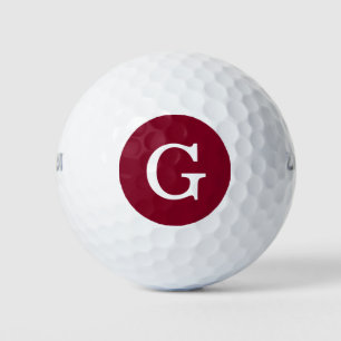 Balles De Golf Monogramme initial de Bourgogne