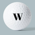 Balles De Golf Monogramme initial simple<br><div class="desc">La typographie moderne minimaliste monogramme design initial qui peut être modifié pour personnaliser.</div>