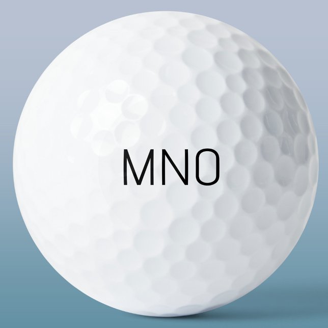 Balles De Golf Monogramme initial simple (Simple monogram initials personalized modern typography golf ball)
