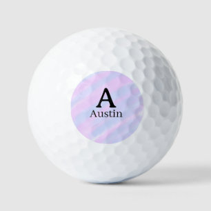 Balles De Golf Monogramme majuscule masculine ajouter un nom past