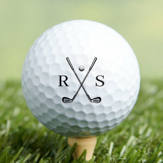 Balles De Golf Monogramme minimal simple initial