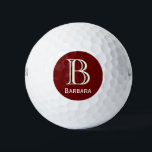 Balles De Golf Monogramme personnalisé à trois couches avec préno<br><div class="desc">LAYERING UNIQUE DU MONOGRAM — regardez attentivement et vous verrez trois couleurs, ce qui lui donne une sensation de profondeur. Personnalisé en plus avec le prénom. Idée spéciale pour un cadeau ou vous pouvez juste profiter pour vous-même! Si vous avez des questions de conception ou une demande spéciale, veuillez envoyer...</div>